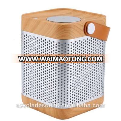 New Design 2016 Wooden USB Wireless Bluetooth Stereo Speaker Karaoke Players